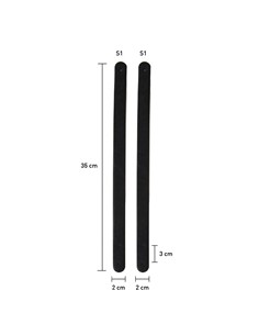  ASAS BOLSO PIEL SINT. 35CM NEGRO