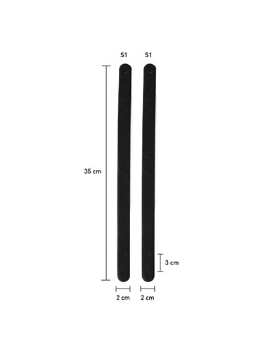  ASAS BOLSO 35CM KATIA  NEGRO