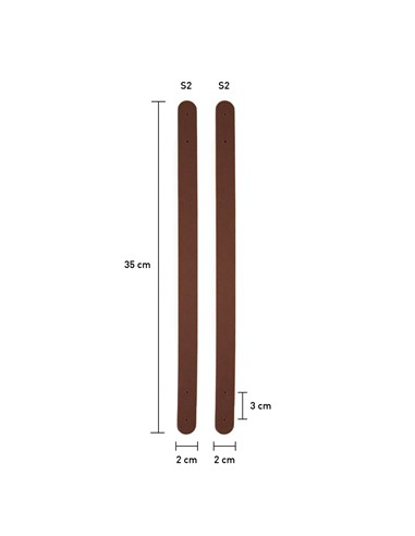 ASAS BOLSO 60CM KATIA  MARRON
