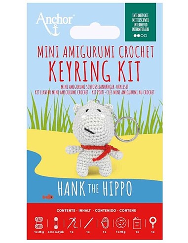 MINI AMIGURUMI CROCHET HIPPO